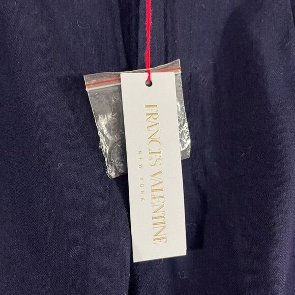 NEW Frances Valentine Navy & Red Floral Embroidered Pants - Women's Size 6 - Picture 5 of 8